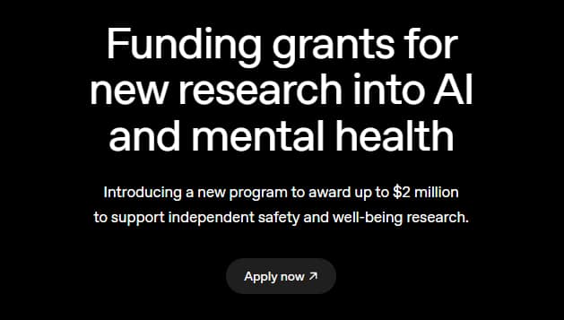 OpenAI AI and Mental Health Grant Program 2026